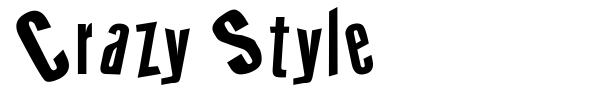 Crazy Style font preview